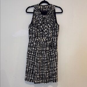Kate Spade Chic Black and White Sleeveless Dress with bow size 4 EUC